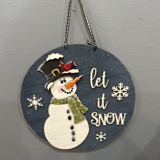 Let it Snow Door Hanger