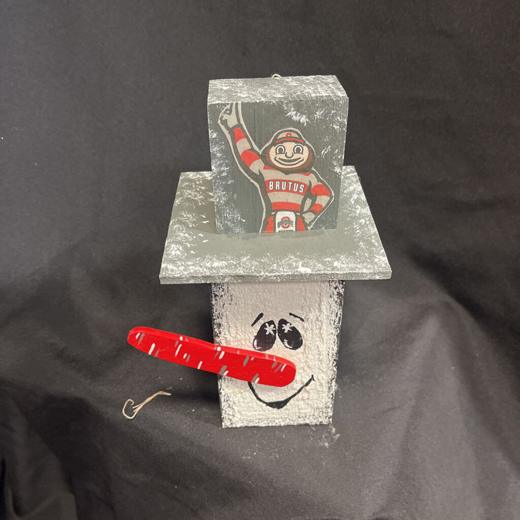 Ohio State Timber Snowman