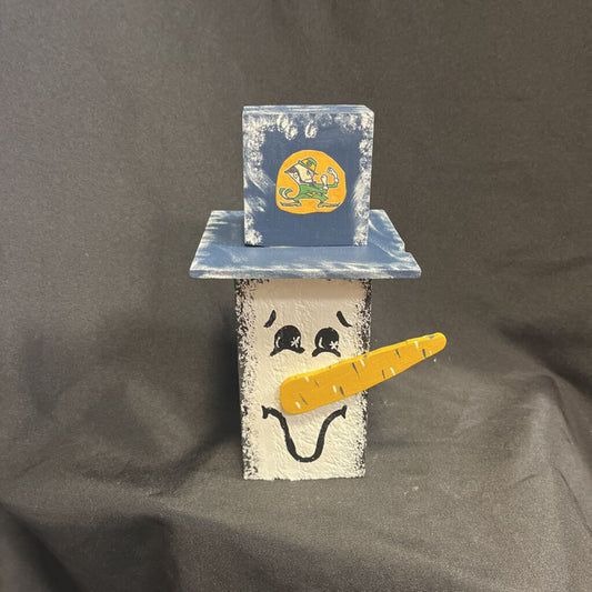 Notre Dame Timber Snowman
