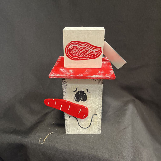 Red Wings Timber Snowman