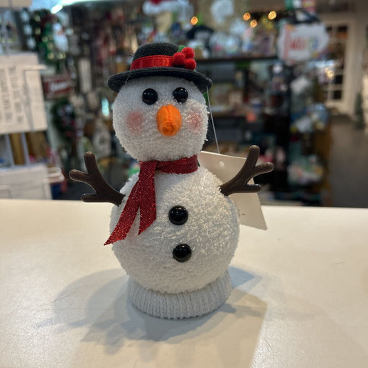 Sm Snman-w/Arms & Red Scarf