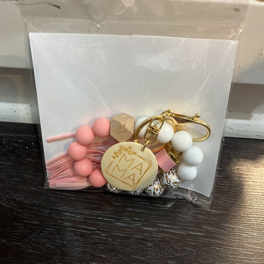 Wristlet Pink - white charm