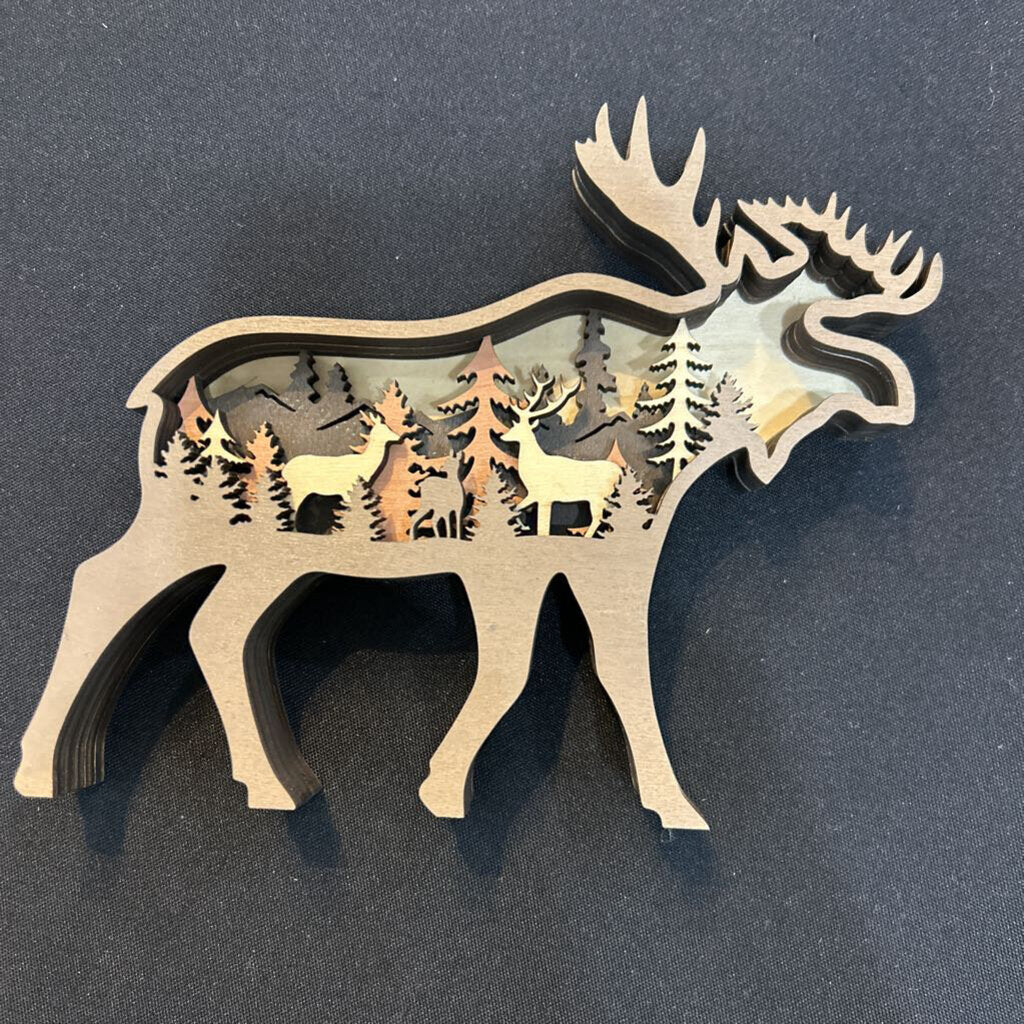 Elk Layered 3D Decor