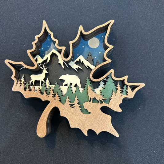 Leaf Layered 3D Decor
