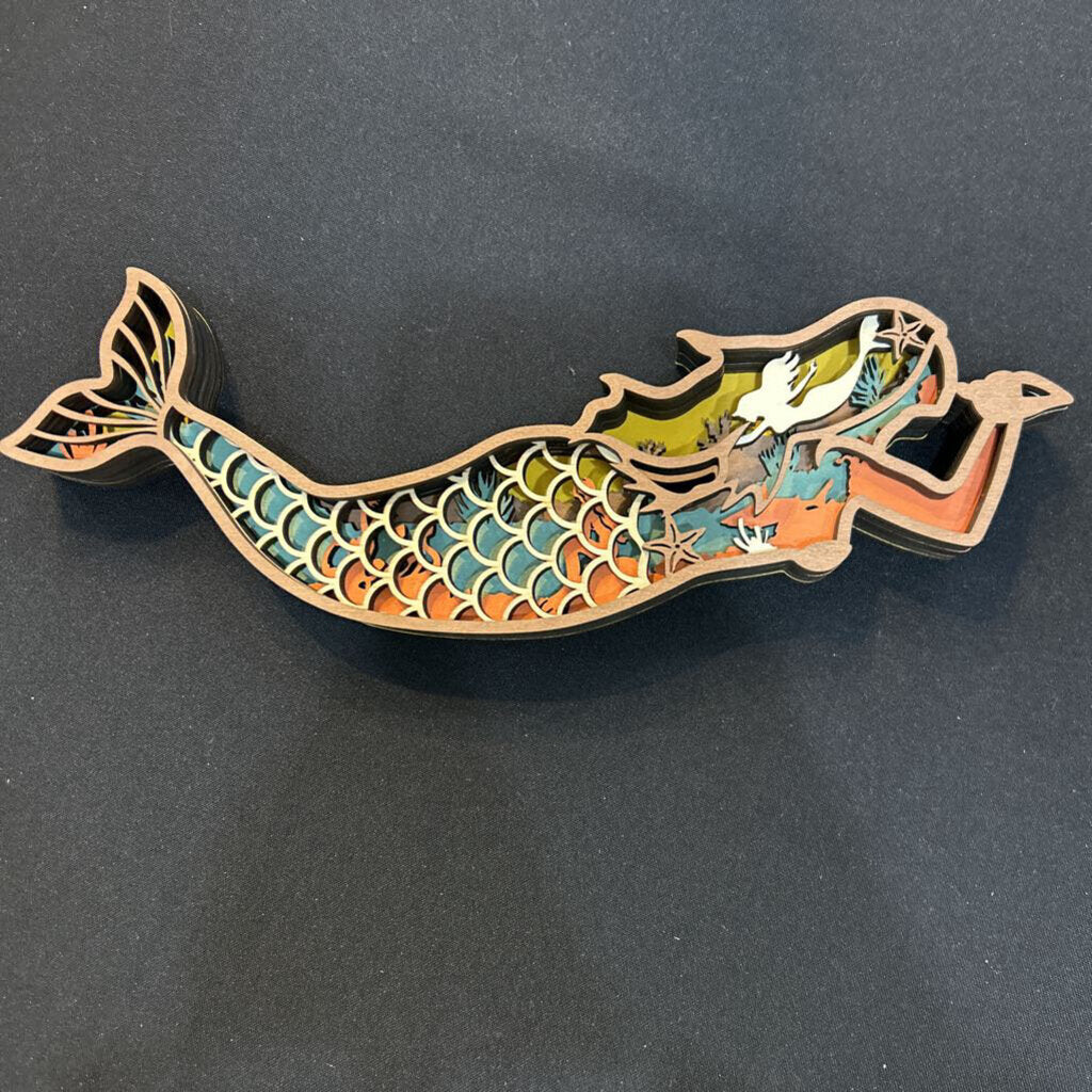 Mermaid Layered 3D Decor