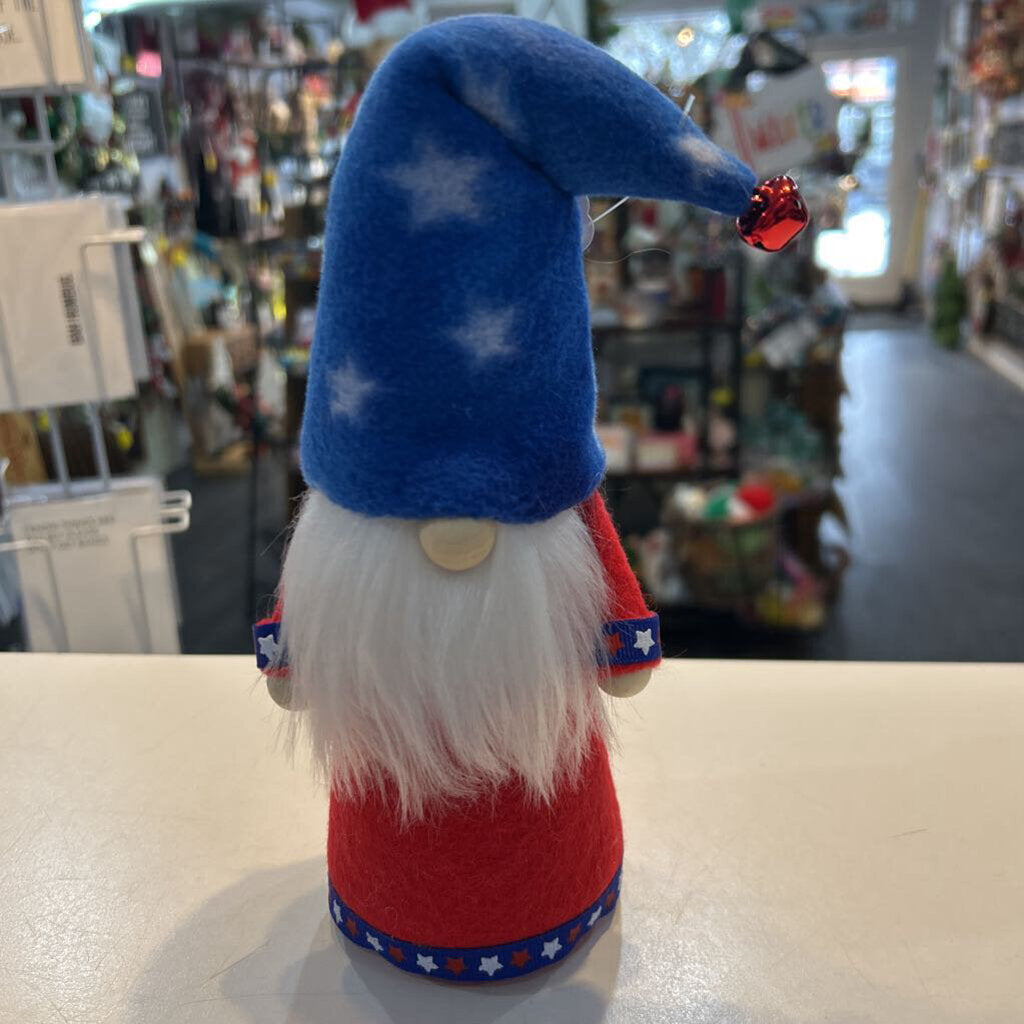 Gnome Patriotic red with star hat