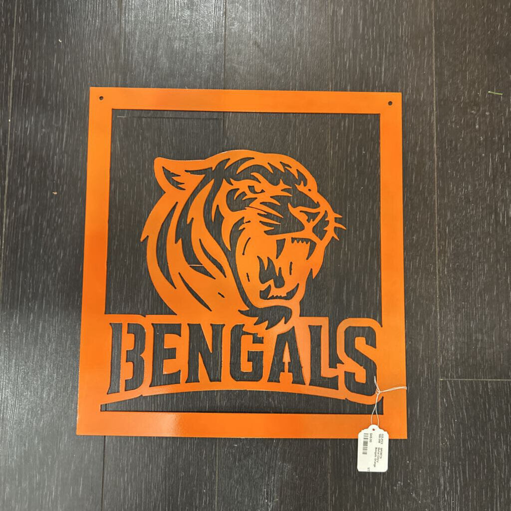 Metal Cincy Bengals Orange