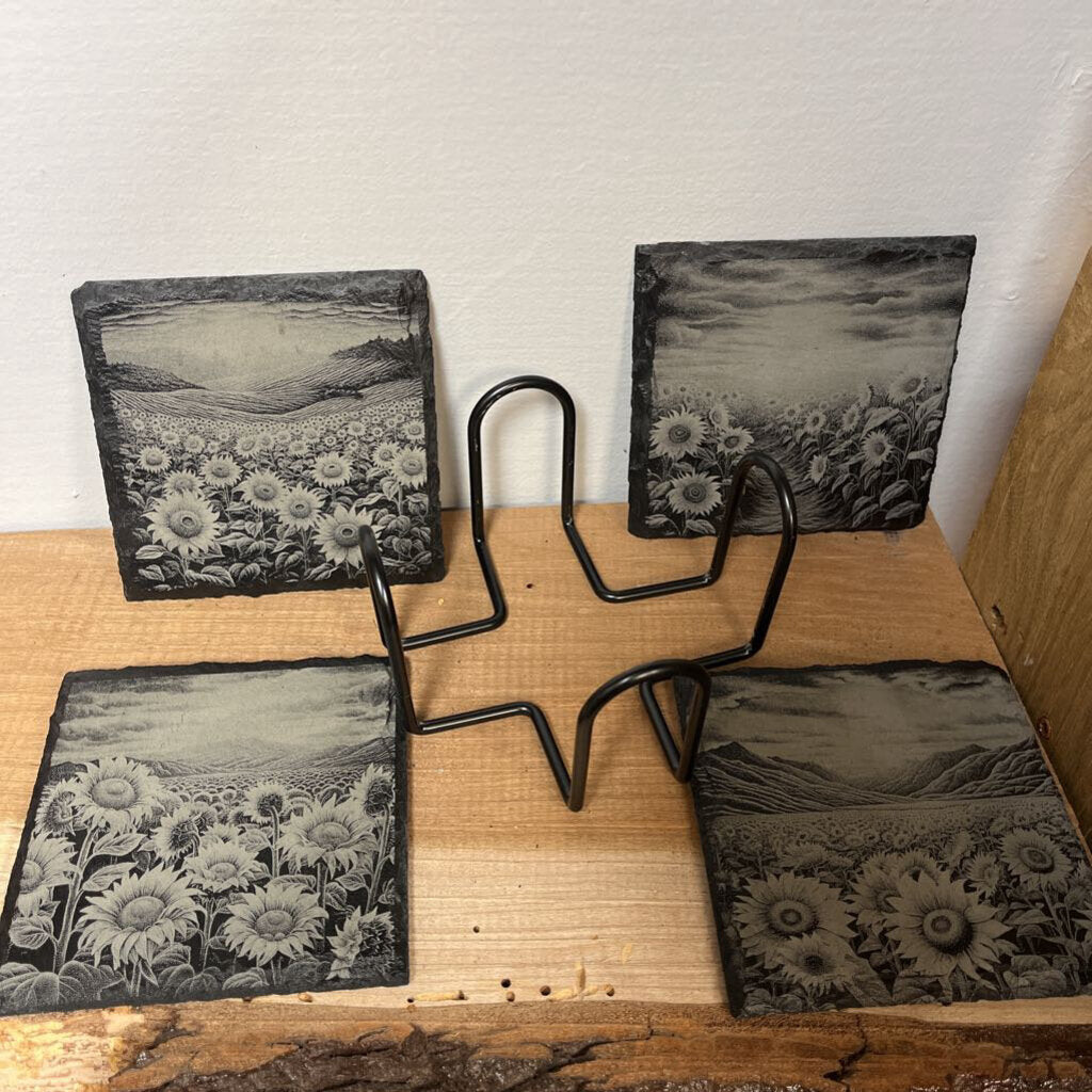 Sunflower Coasters Set of 4