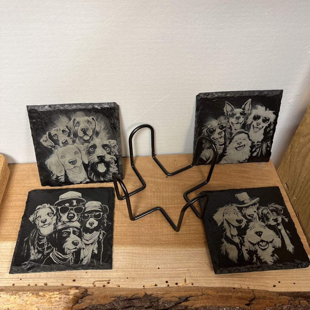 Silly Dogs Coasters Set of 4