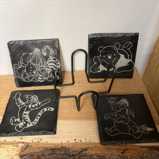 Winnie the Pooh & Tigger Too Coasters Set of 4