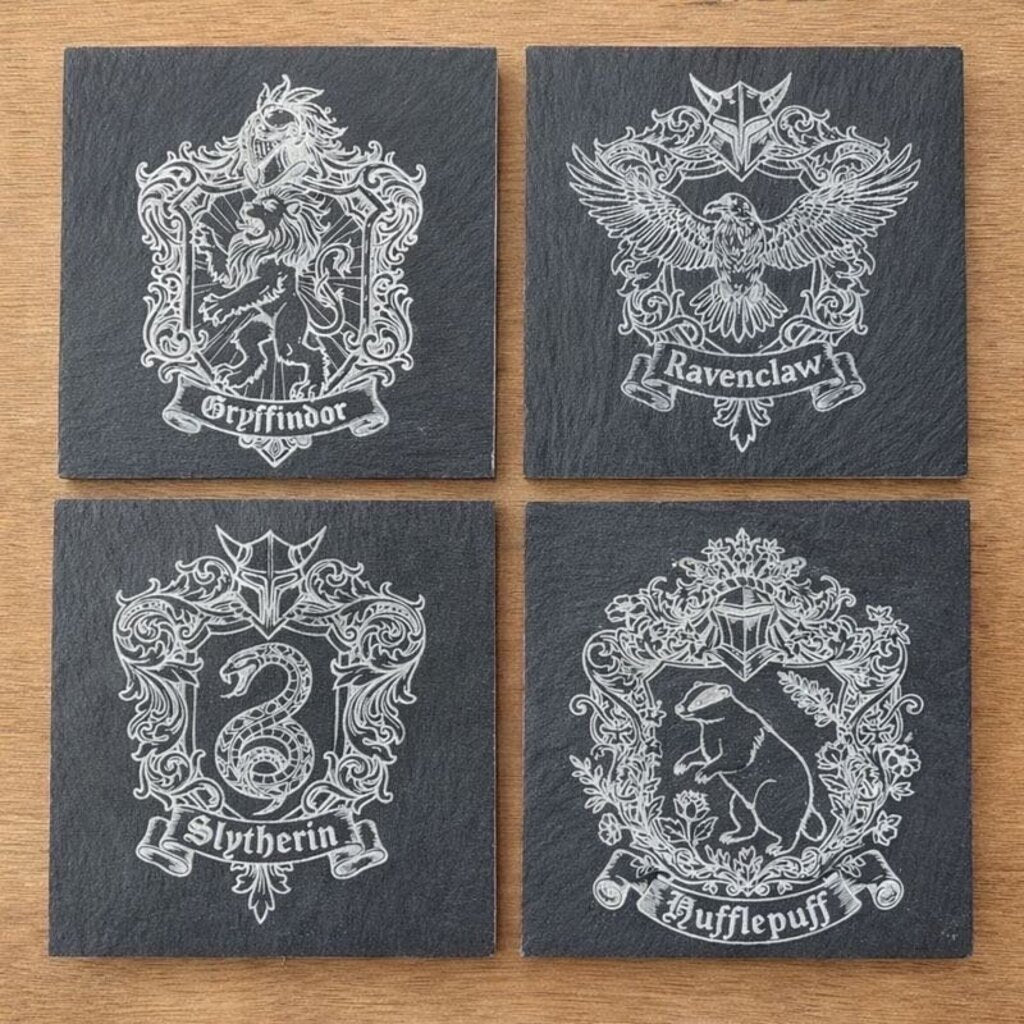Hogwarts House Coasters Set of 4