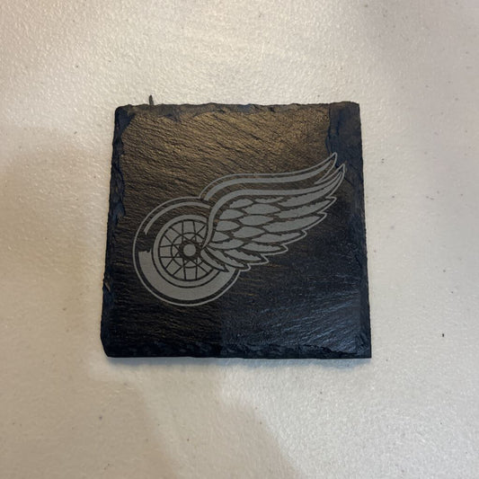 Red Wings Slate Single Coaster