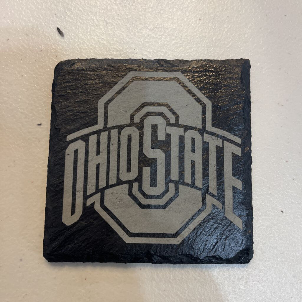 Ohio State Slate Single Coaster