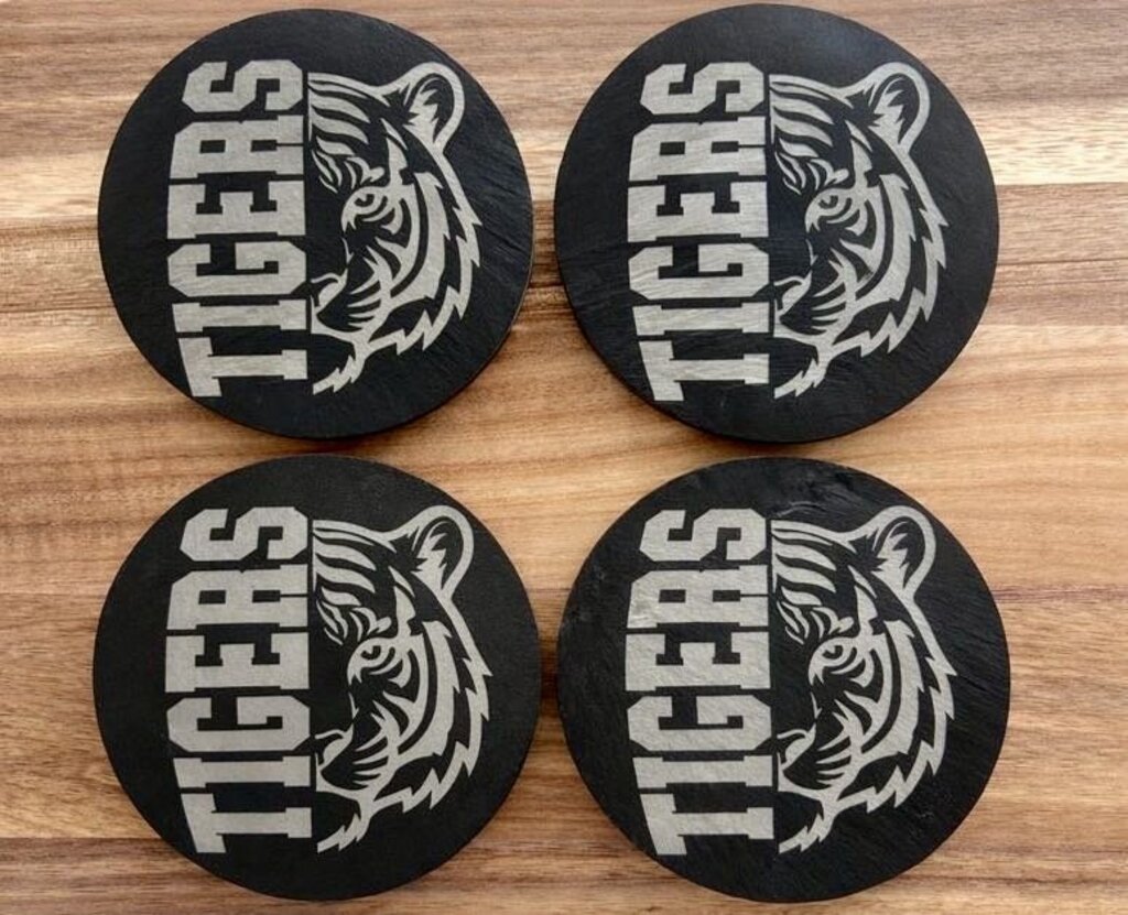 Tigers Slate Coaster 4pc set