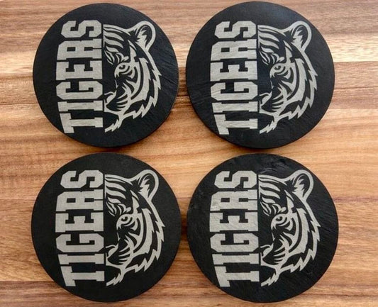 Tigers Slate Coaster 4pc set