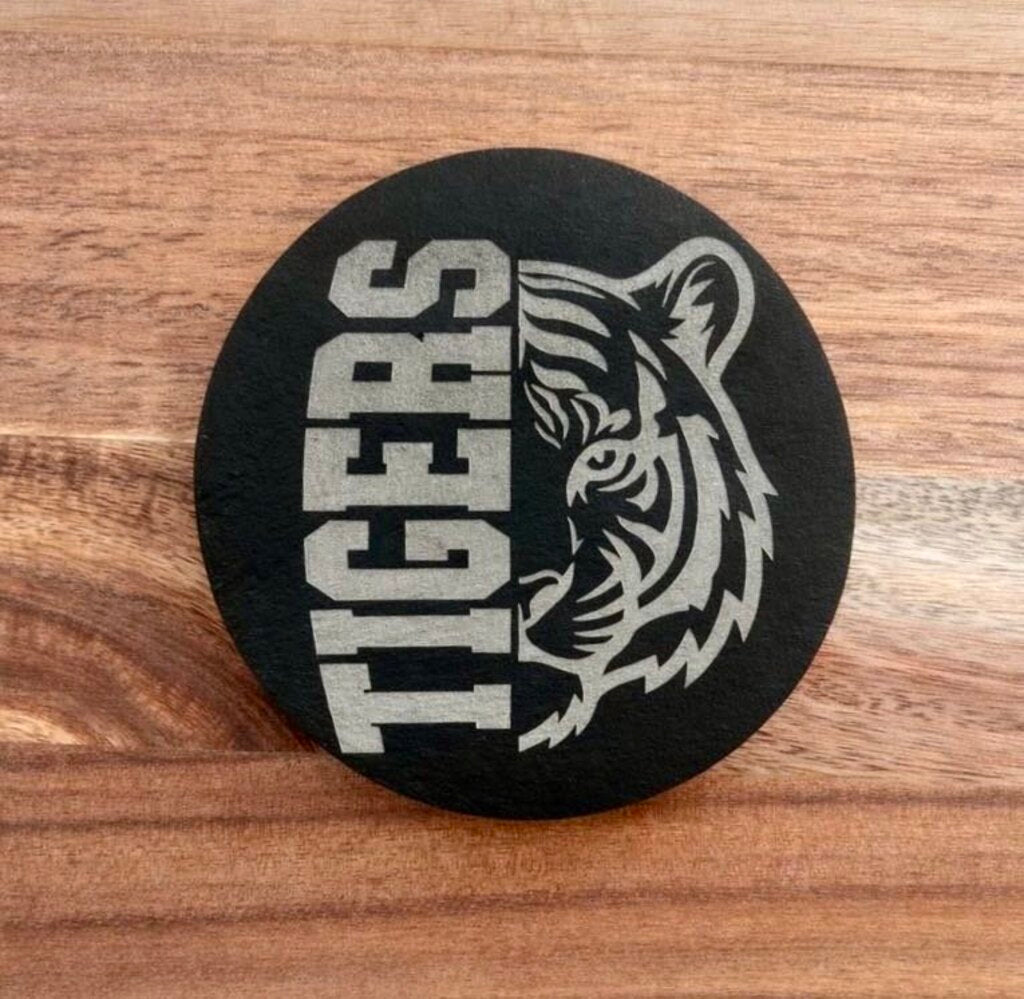 Tigers Slate Coaster 4pc set