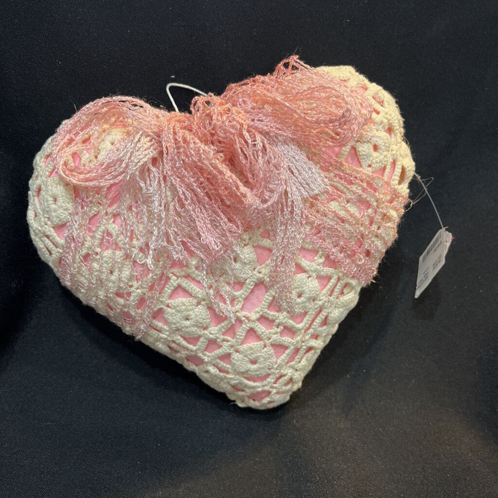 Pink Heart with Lace
