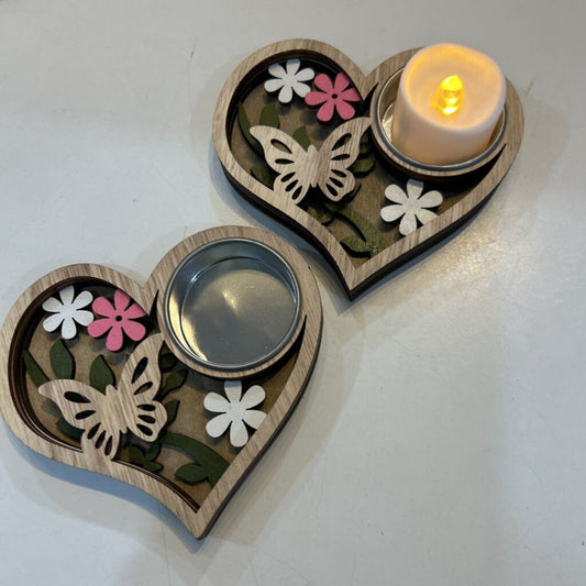 Heart 3D Layered Tealight Decor