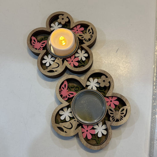Flower 3D Layered Tealight Decor