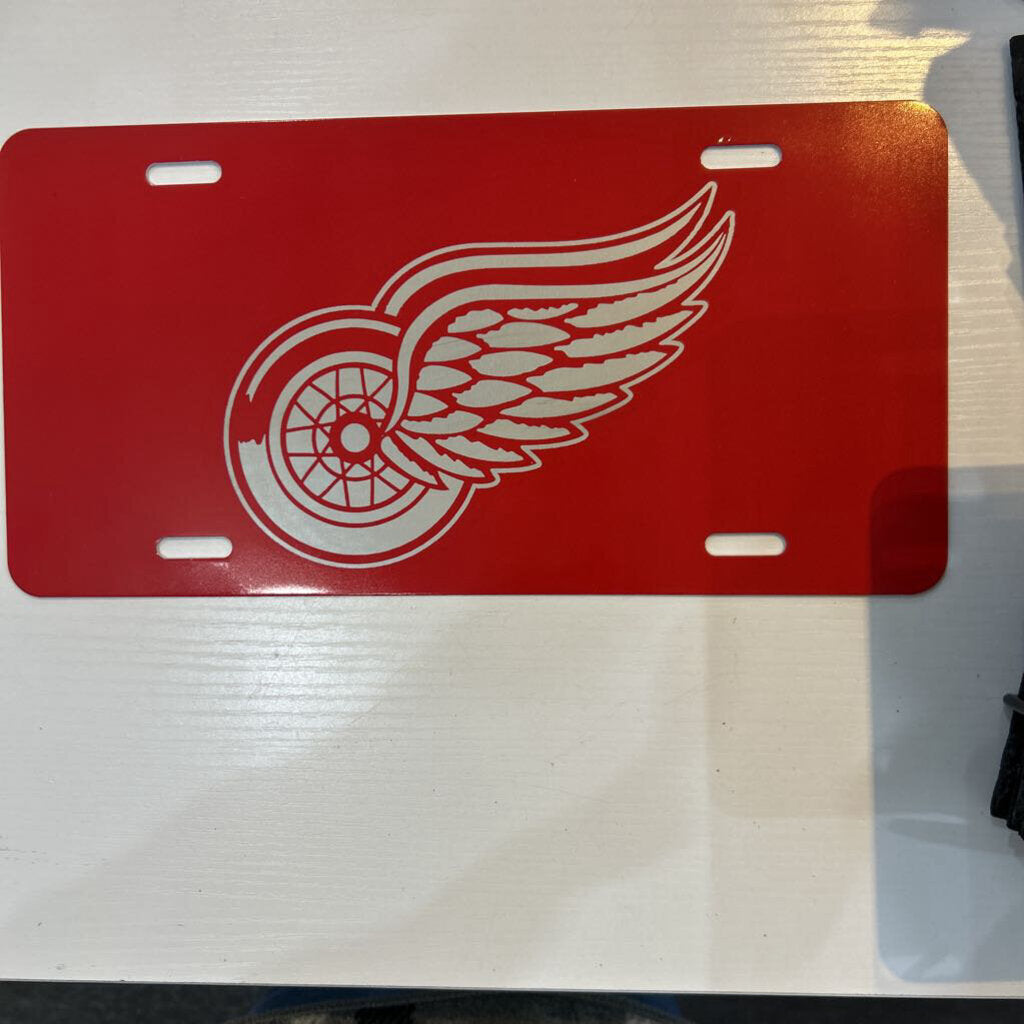 Detroit Red Wings Metal License Plate