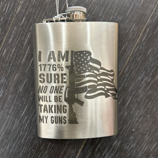 1776% Silver Flask