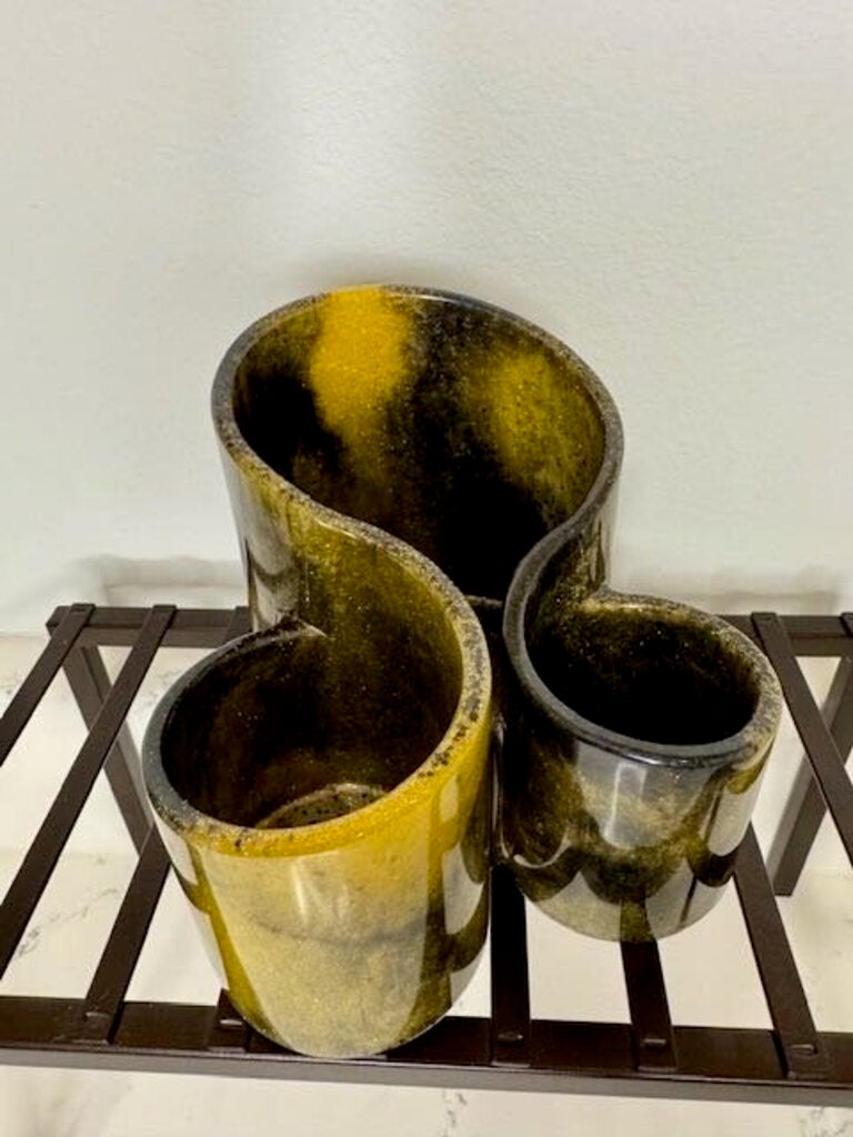 Desk Caddy Black & Yellow