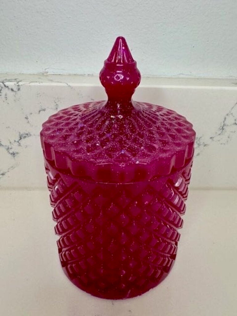 Decorative Trinket Container w/Lid