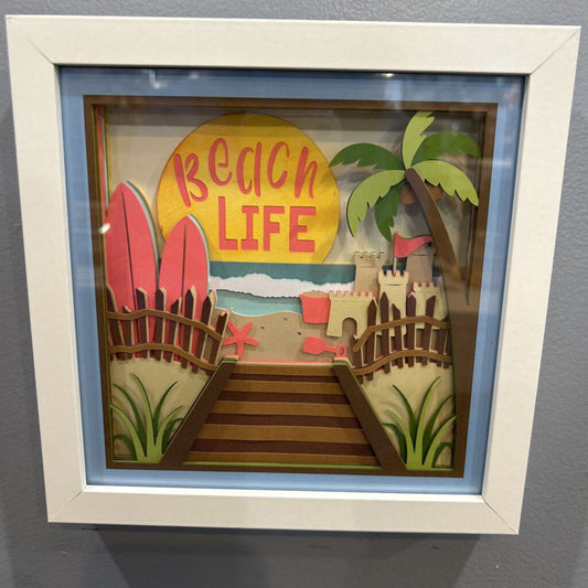 Shadowbox Beach Life 8x8