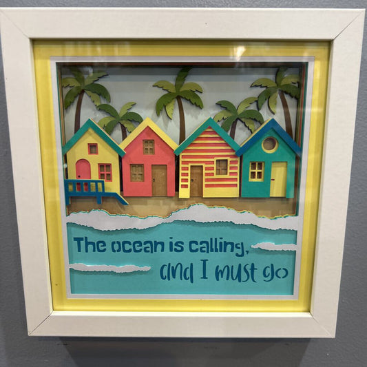 Shadowbox Ocean is Calling 8x8