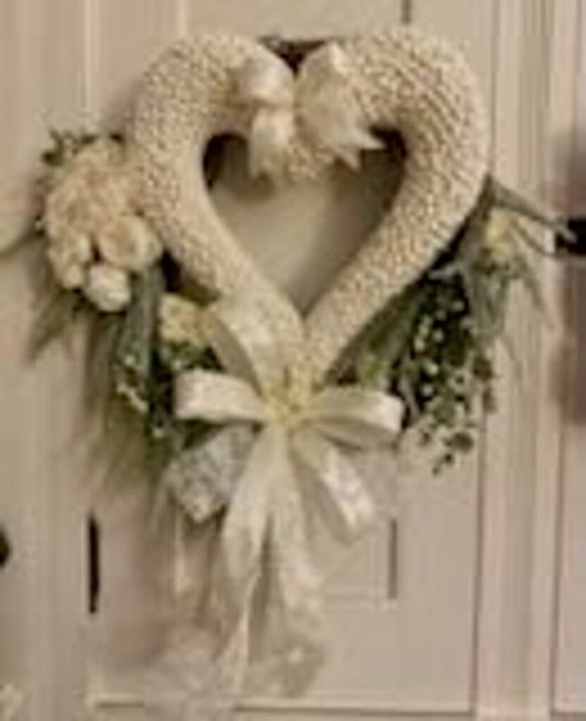 Wreath Pearl Heart