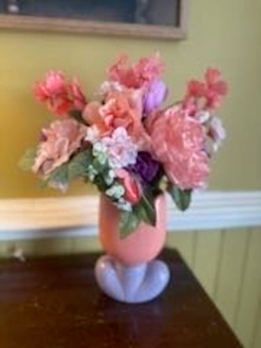 Floral Tapletop Pink Tulip Flower Vase