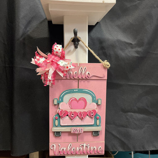 Valentine Truck Pallet Sign