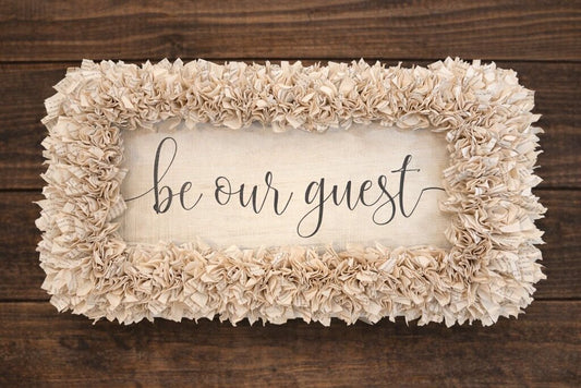 Book Page; Be Our Guest Wood Wall Art