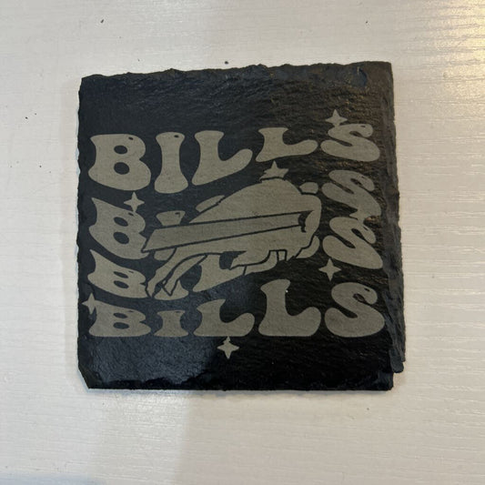 Bills Era Slate Car Coaster