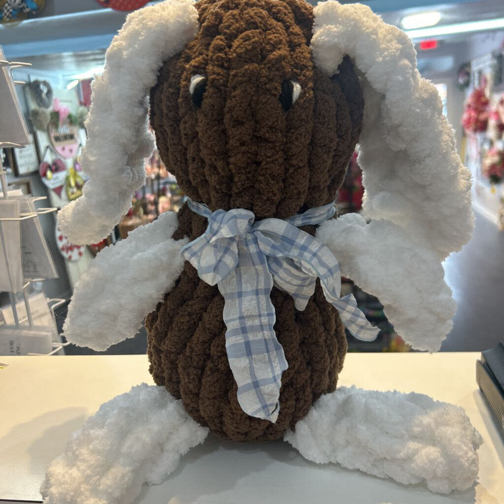 Floppy Ear Cuddle Bunny Brown w/white ears
