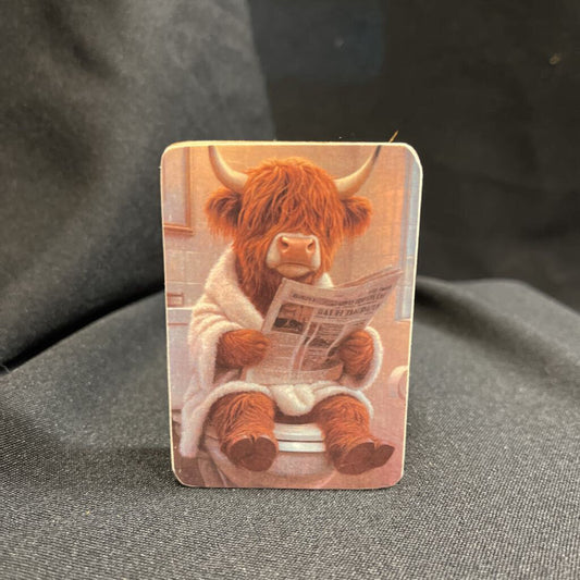 Highland Cow Toilet Mini