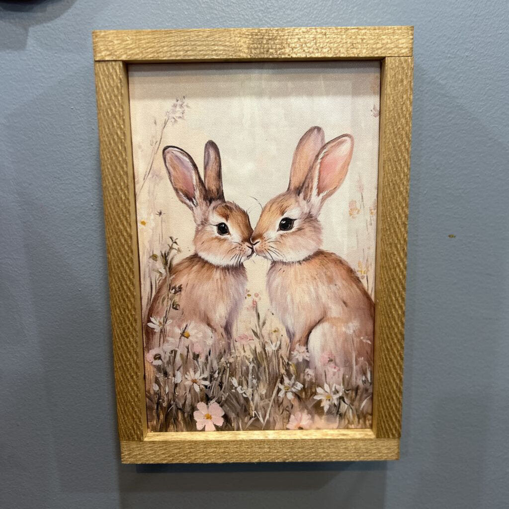 Two Bunnies Canvas