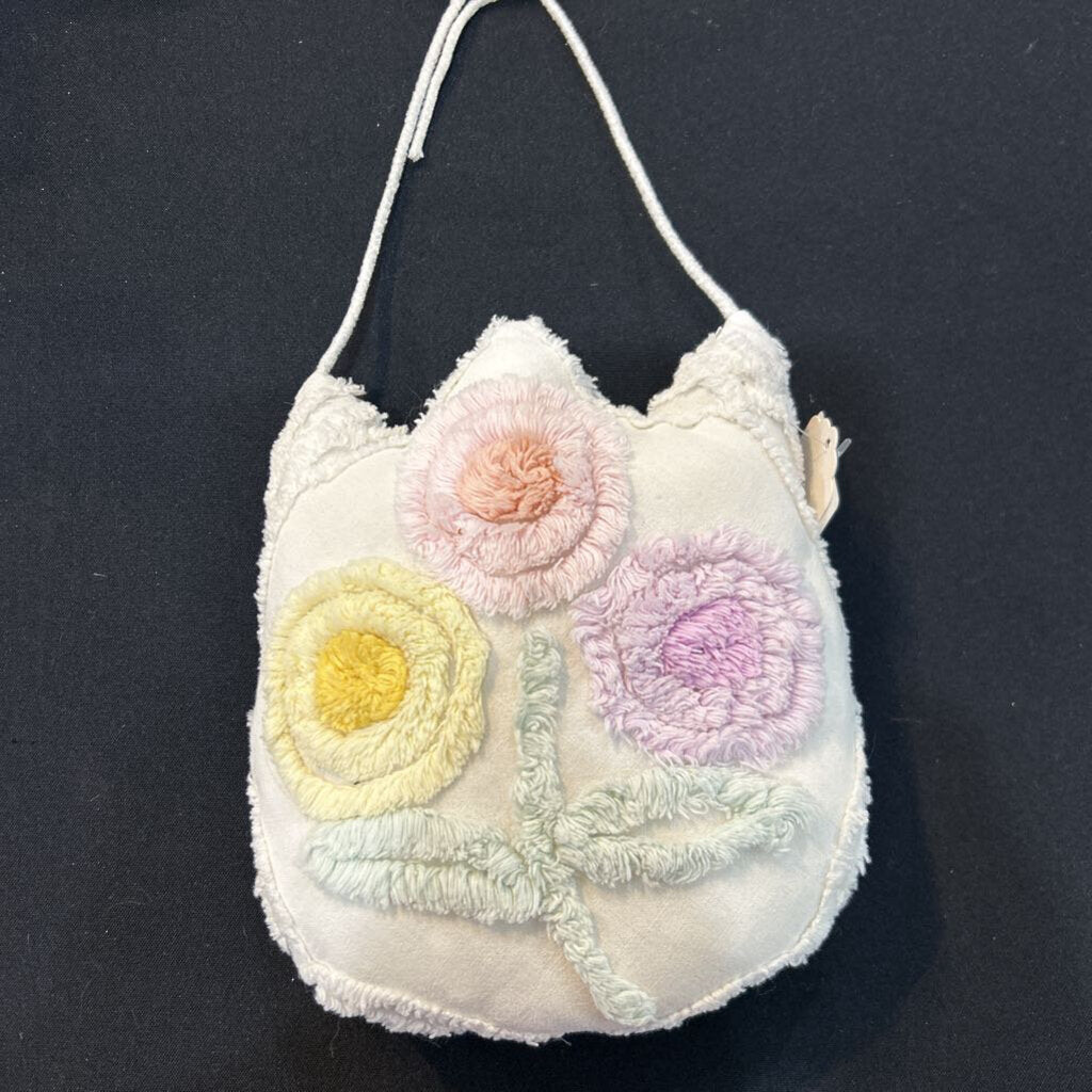 Pillow Chenille w/flowers