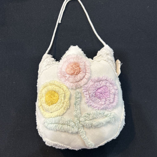 Pillow Chenille w/flowers