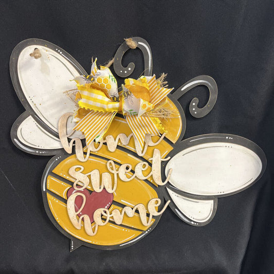 Home Sweet Home Bumble Bee (door hanger)