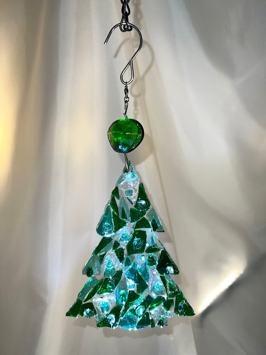 Suncatcher Pine Tree w/stone