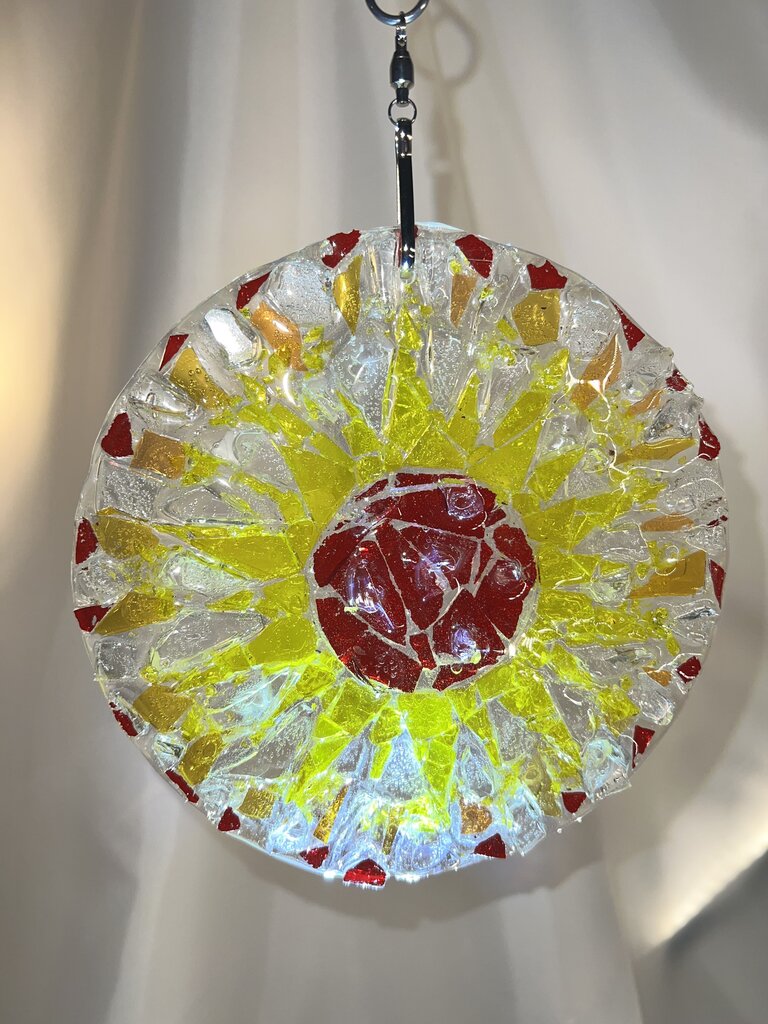 Sun Burst Suncatcher (yellow, red)