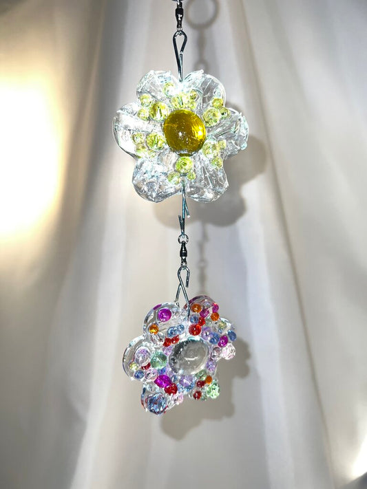 Suncatcher Floral 2 cascading, yellow & multi