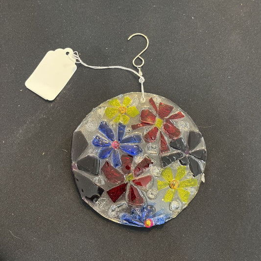 Floral Suncatcher, 6" round