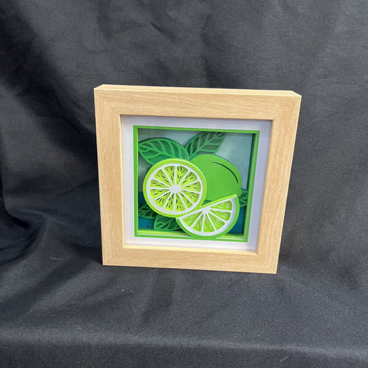 Lime Shadowbox, natural, (5x5)