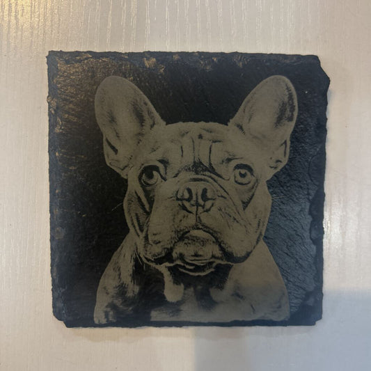 French Bulldog Slate Coaster