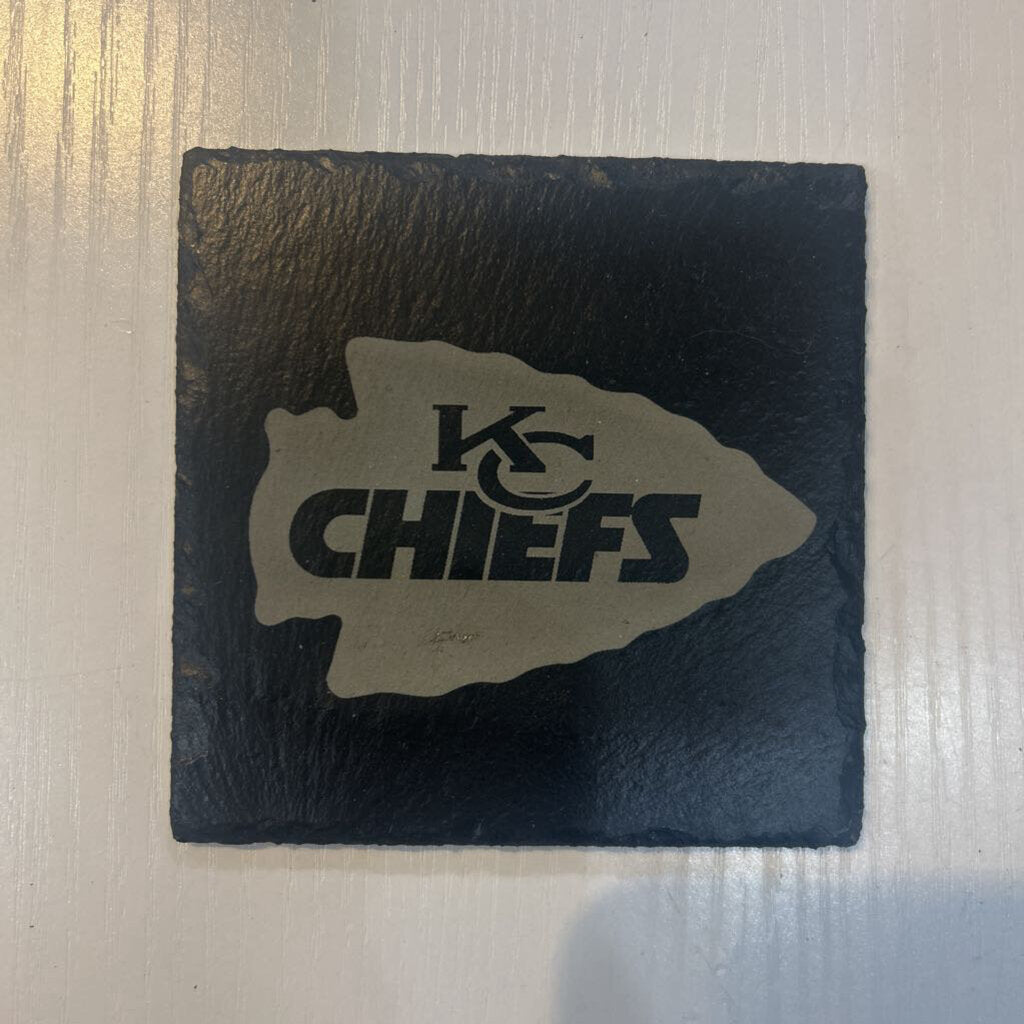 Slate Coaster KC Chiefs Arrow