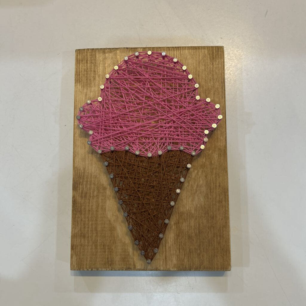 String Art Ice Cream Cone