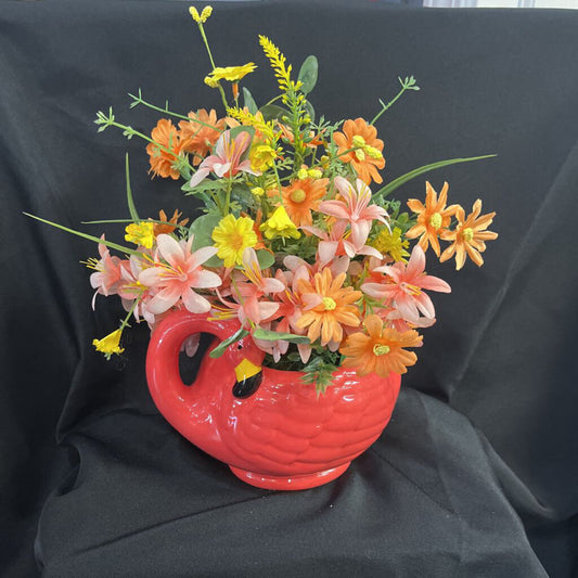 Floral Flamingo