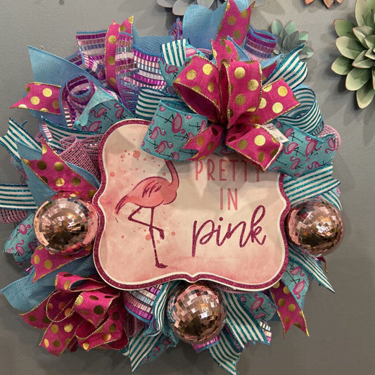 Flamingo Wreath